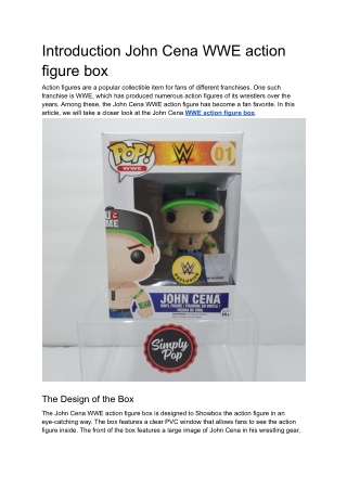 introduction john cena wwe action figure box