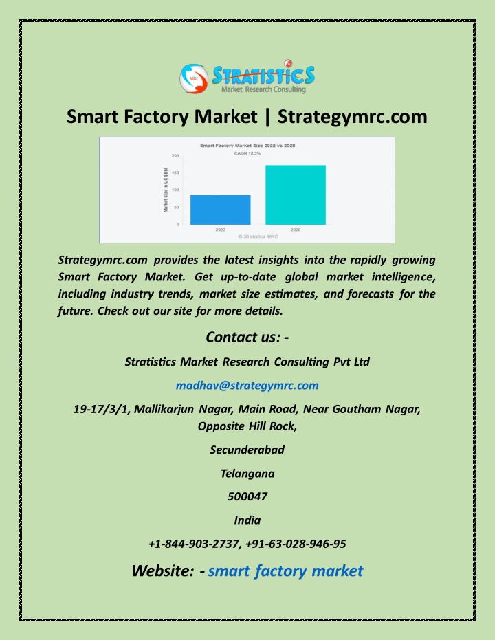 smart factory market strategymrc com