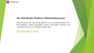 Dry Skin Beauty Products  Delicateskincare.net