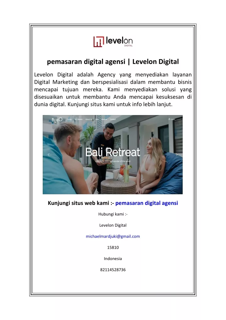 pemasaran digital agensi levelon digital