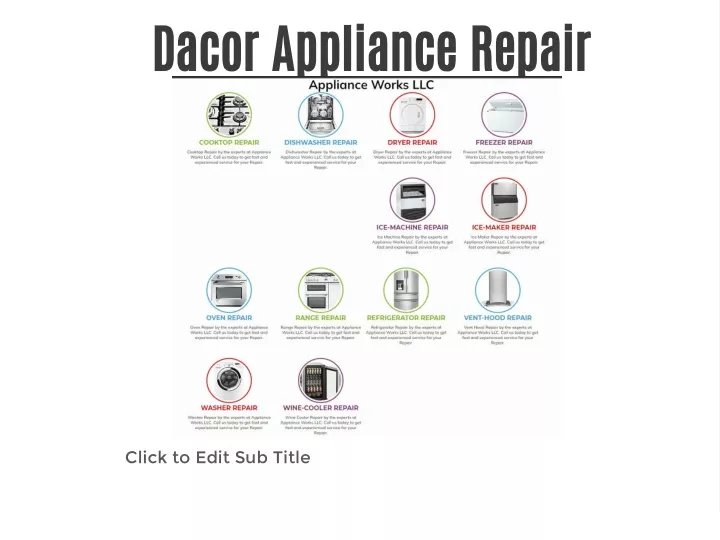 dacor appliance repair