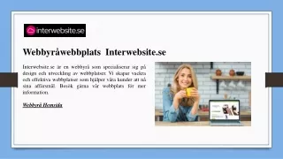 webbyr webbplats interwebsite se