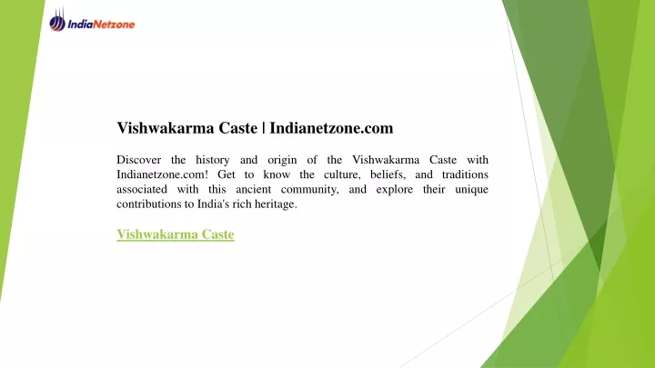 vishwakarma caste indianetzone com discover