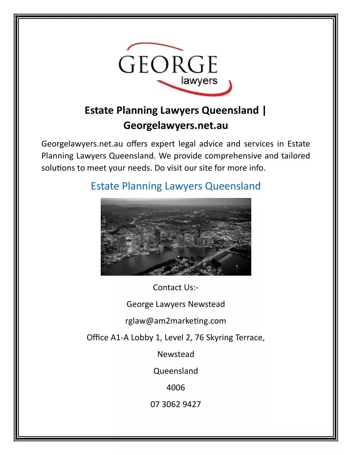 estate planning lawyers queensland georgelawyers