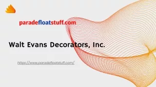 Float Decorations Supplies | Paradefloatstuff.com