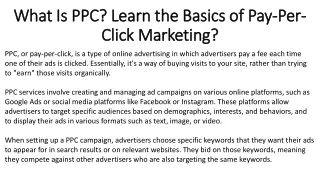 what is ppc learn the basics of pay per click marketing