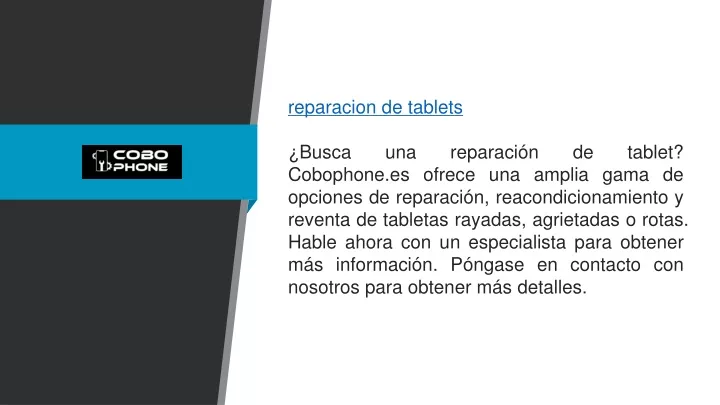 reparacion de tablets busca una reparaci