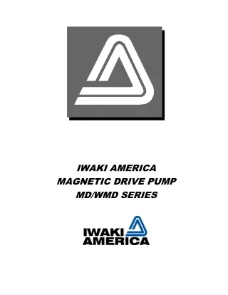 Iwaki America - Mag Drive Pump - MD WDM Series