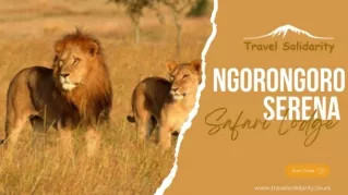 Ngorongoro Serena Safari Lodge