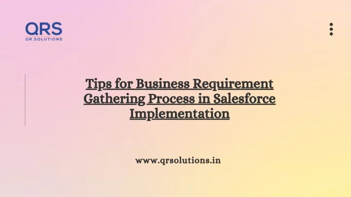 tips for business requirement gathering process