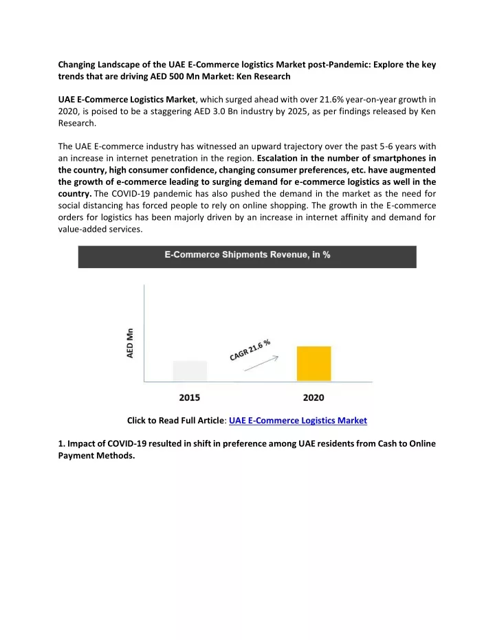 changing landscape of the uae e commerce