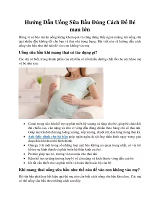 h ng d n u ng s a b u ng c ch b mau l n