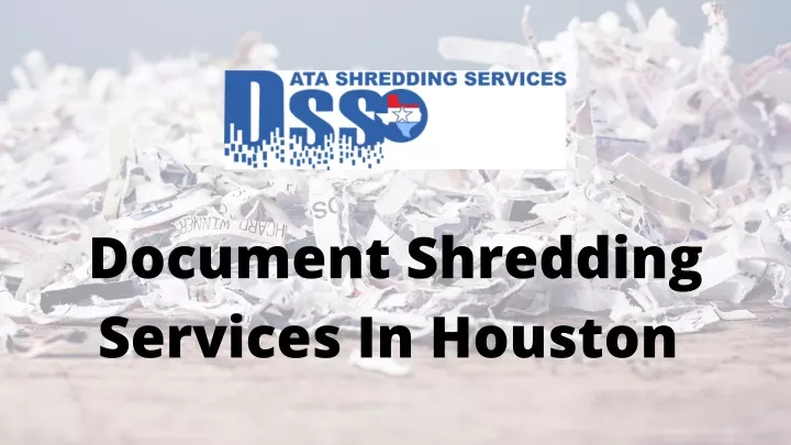 document shredding services in houston