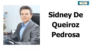 Sidney De Queiroz Pedrosa - Profissões do futuro