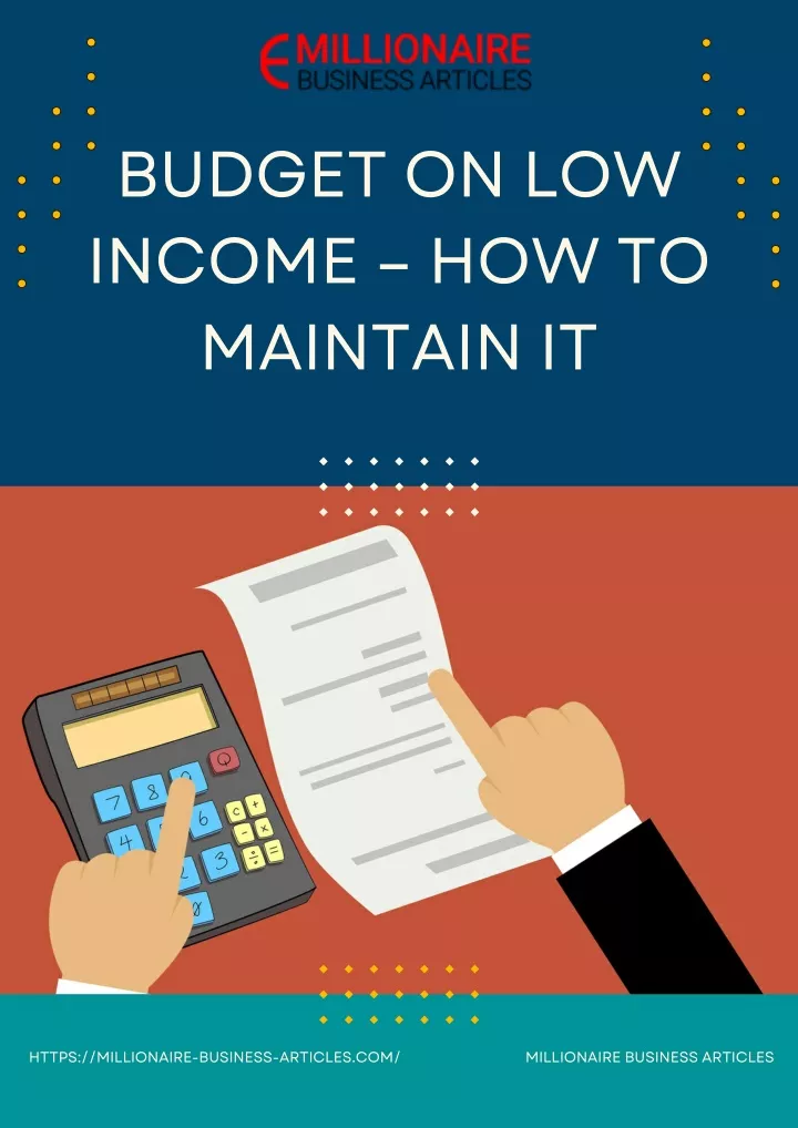 budget on low income how to maintain it