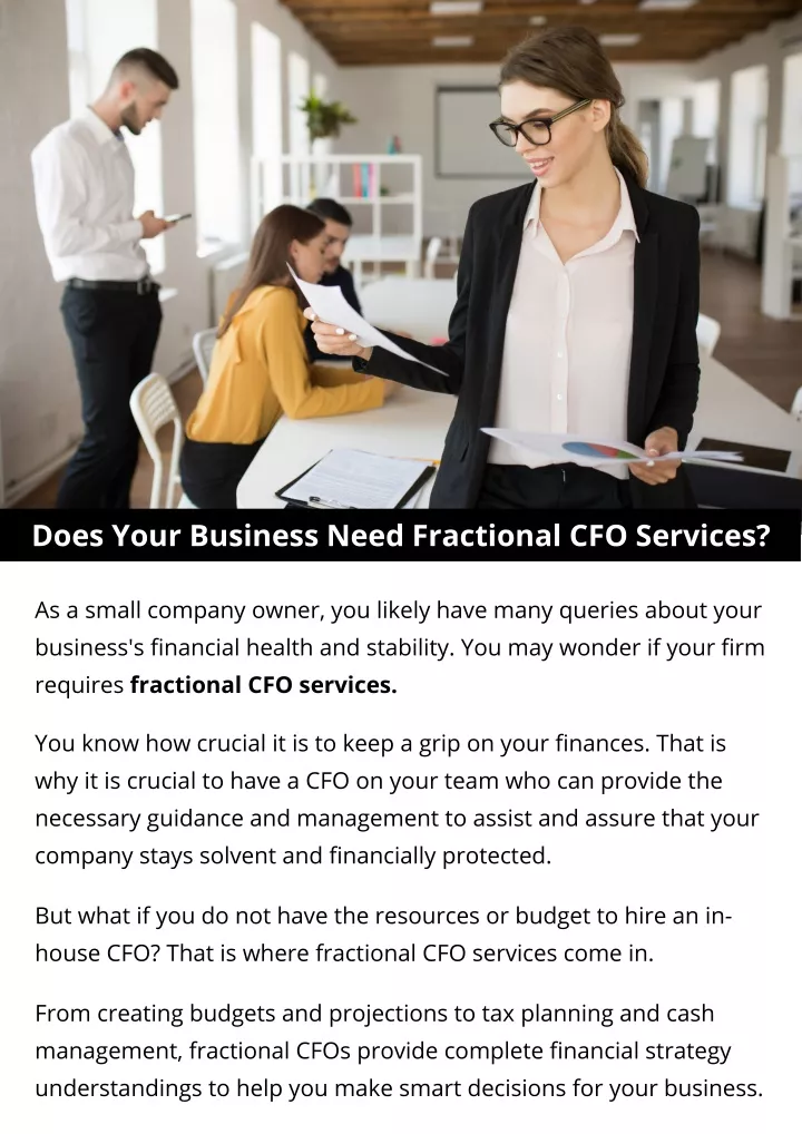 does your business need fractional cfo services