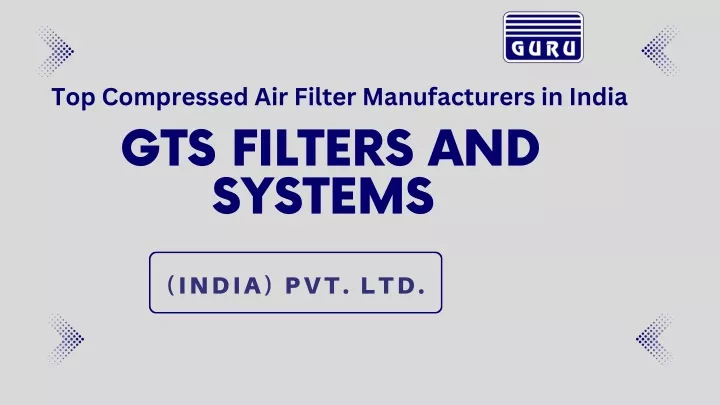 top compressed air filter manufacturers in india