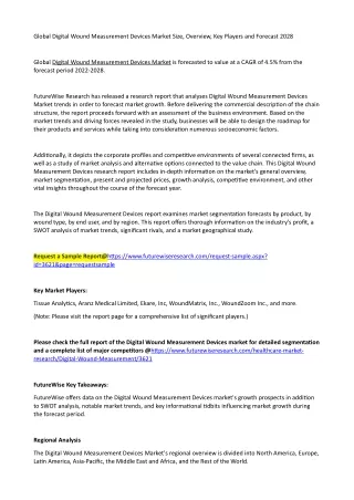 global digital wound measurement devices market