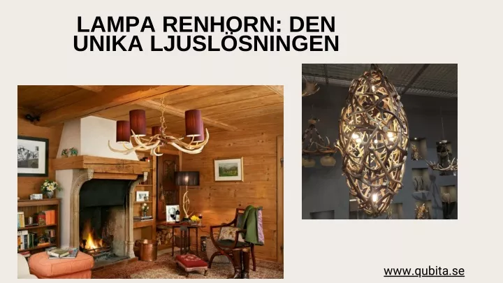 lampa renhorn den unika ljusl sningen