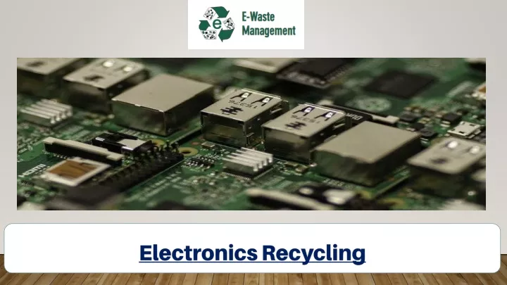 electronics recycling