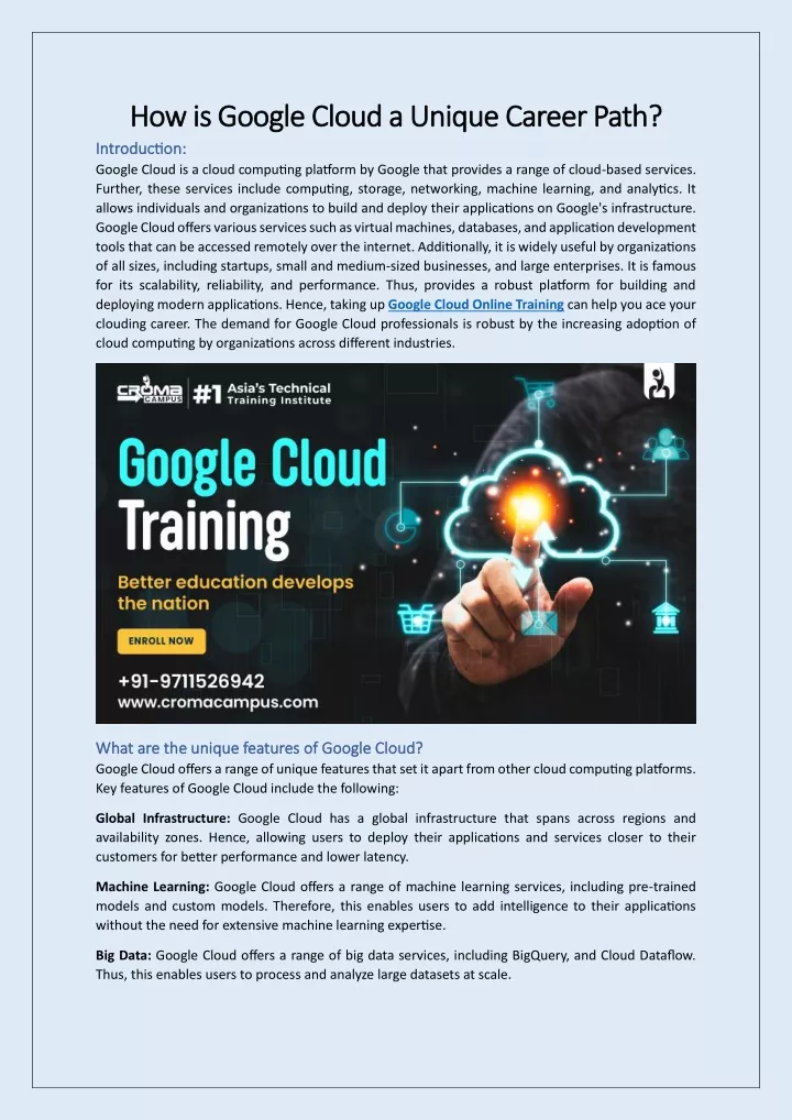 how is google cloud a how is google cloud