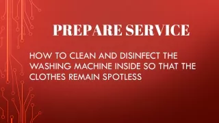 How to Clean and Disinfect the Washing Machine