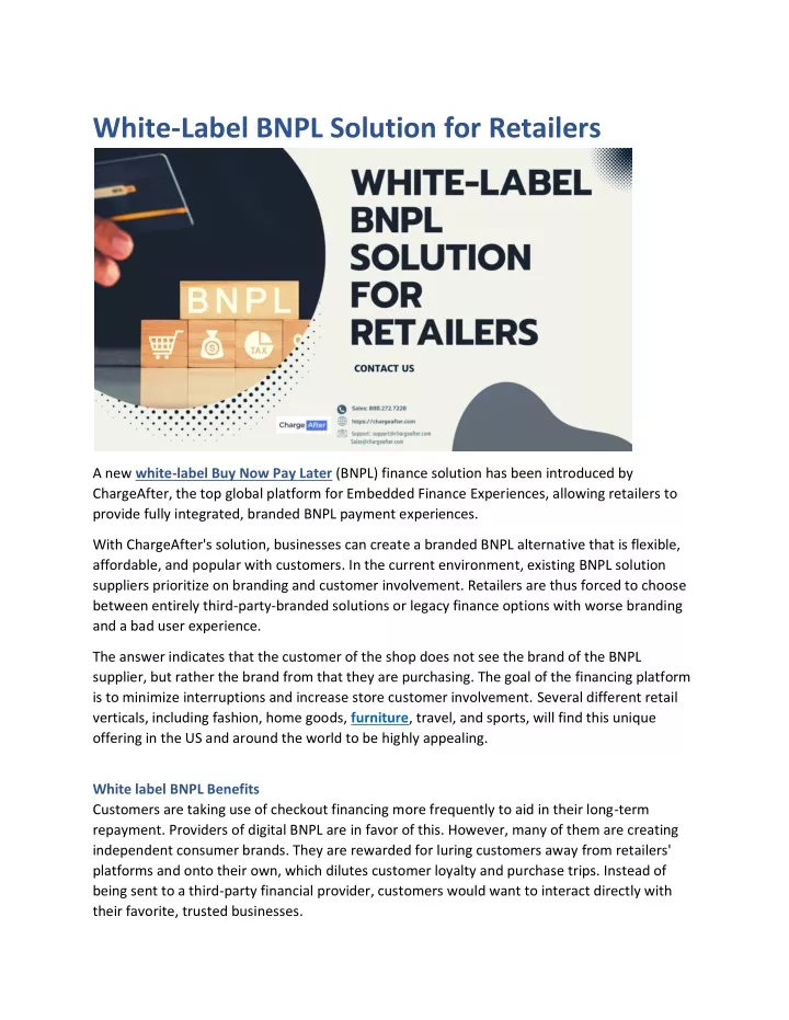 white label bnpl solution for retailers