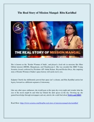 The Real Story of Mission Mangal