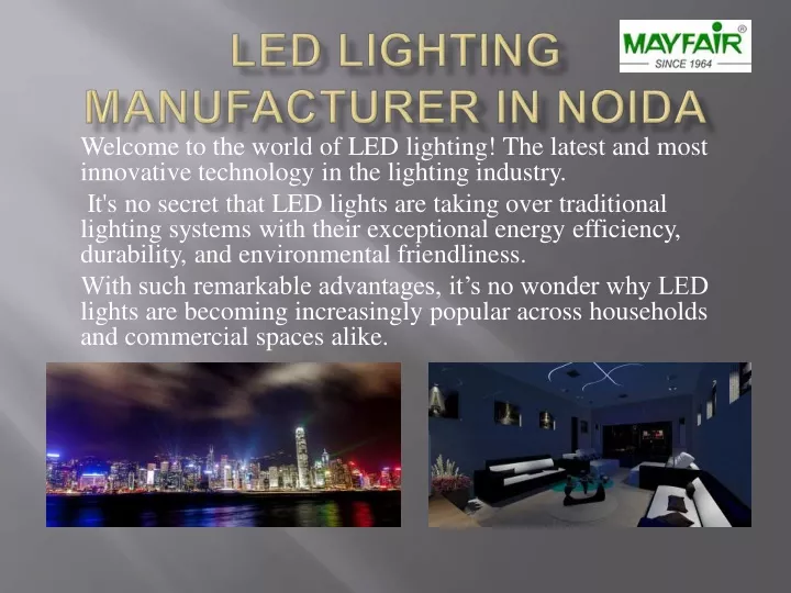 welcome to the world of led lighting the latest