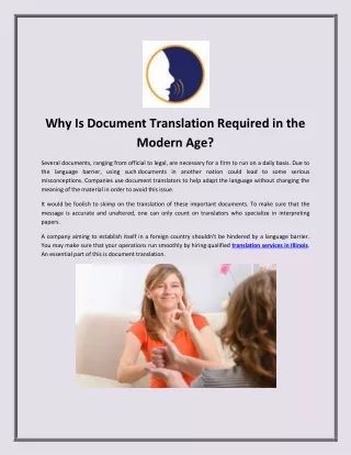 Why Is Document Translation Required in the Modern Age