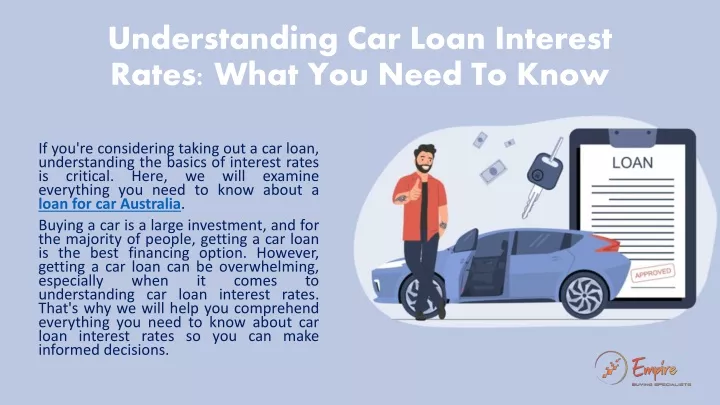 understanding car loan interest rates what you need to know