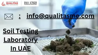 Soil Testing Laboratory In UAE