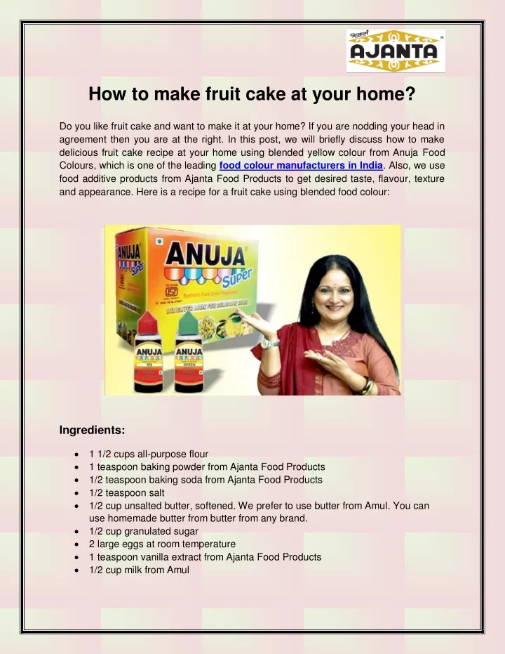 how to make fruit cake at your home do you like