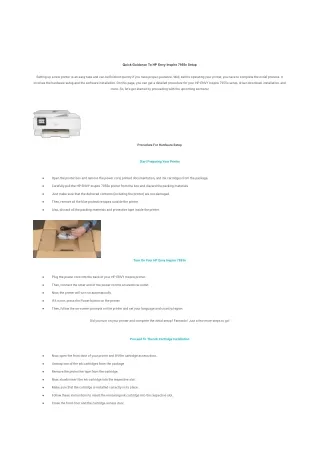 Quick Guidance To HP Envy Inspire 7955e Setup