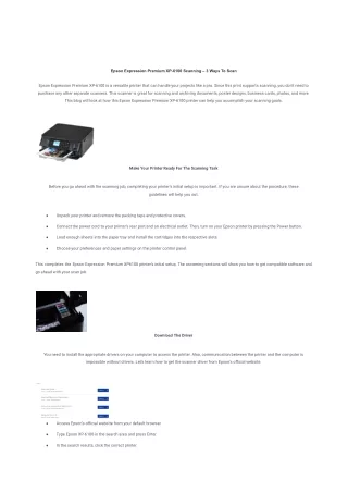 Epson Expression Premium XP-6100 Scanning – 3 Ways To Scan