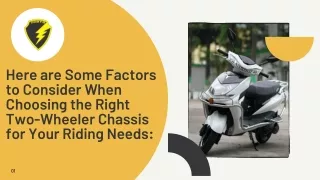 Choosing the Right Two-Wheeler Chassis for Your Riding Needs