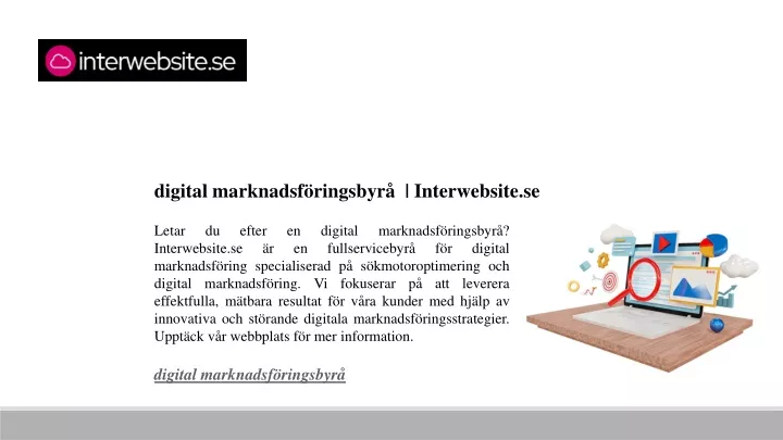 digital marknadsf ringsbyr interwebsite se