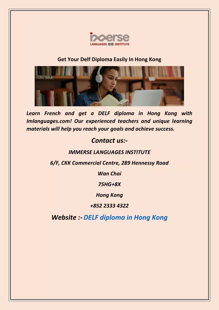 get your delf diploma easily in hong kong