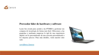 Proveedor líder de hardware y software