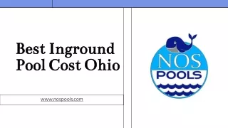 Best Inground Pool Cost Ohio - www.nospools.com