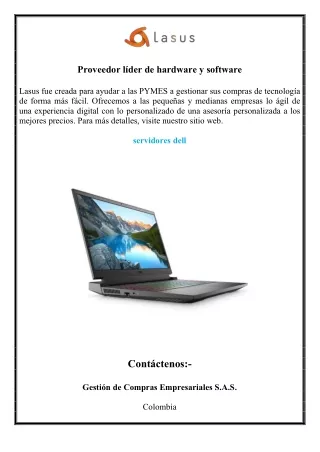 Proveedor líder de hardware y software