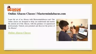 Online Abacus Classes  Mastermindabacus.com