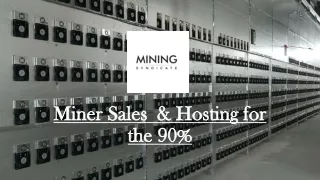 Bitcoin Miner Hosting USA | Cryptocurrency Miner Hosting