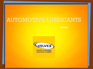 Automotive Lubricants | Velvex