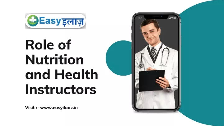 role of nutrition and health instructors