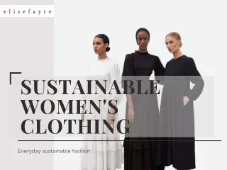 Sustainable Women's Clothing Brand | ELISE FAYRE