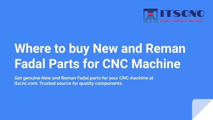 where to buy new and reman fadal parts