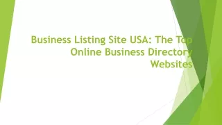 Business Listing Site USA: The Top Online Business Directory Websites