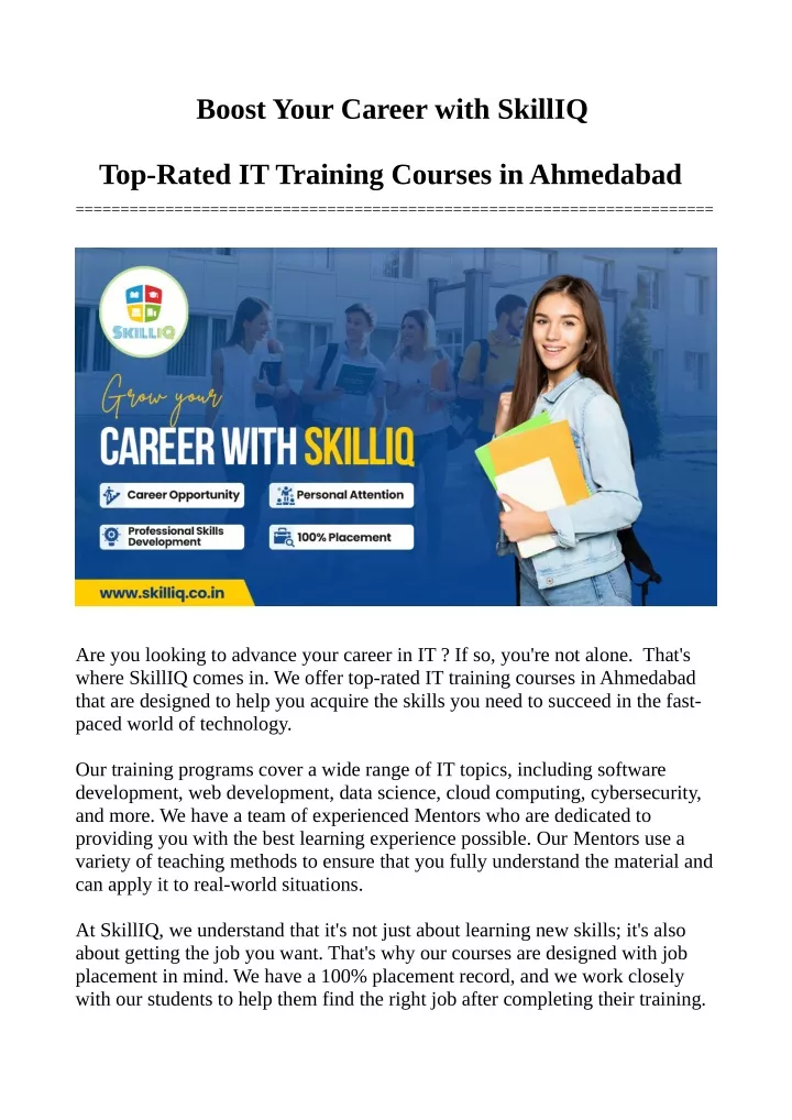 boost your career with skilliq