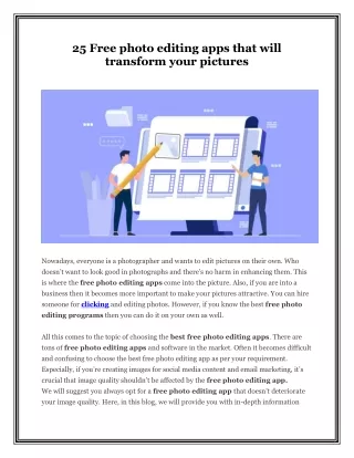 25 free photo editing apps that will transform
